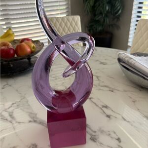 Murano Purple Glass Accent Piece